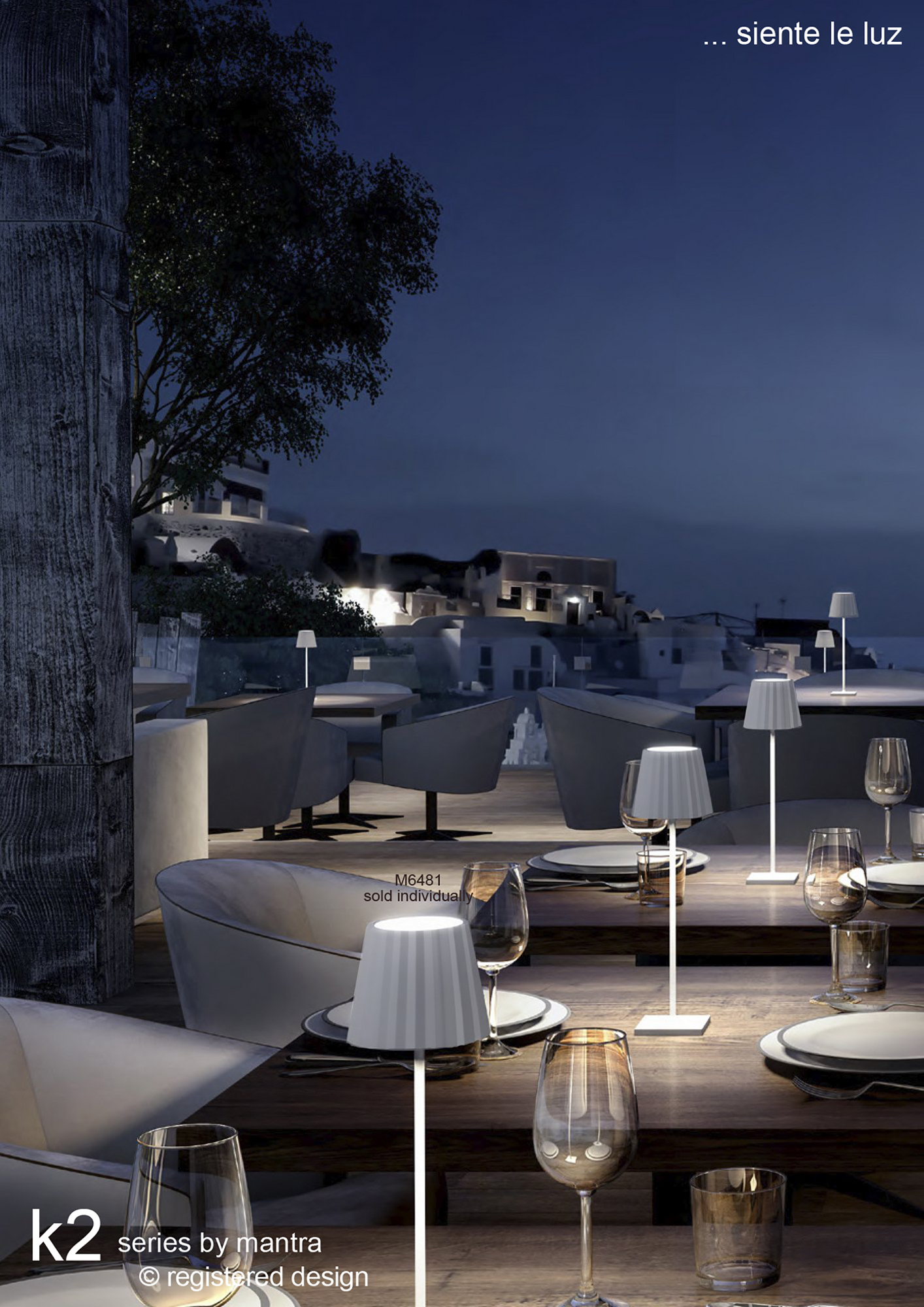 K2 Cordless Exterior Lights Mantra Fusion Battery & Portable Lamps